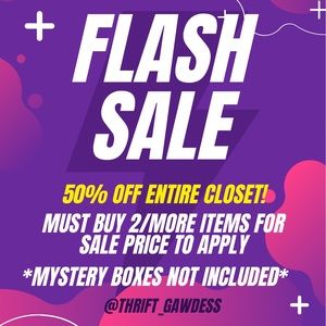 50% Off Closet Liquidation Sale!!!!